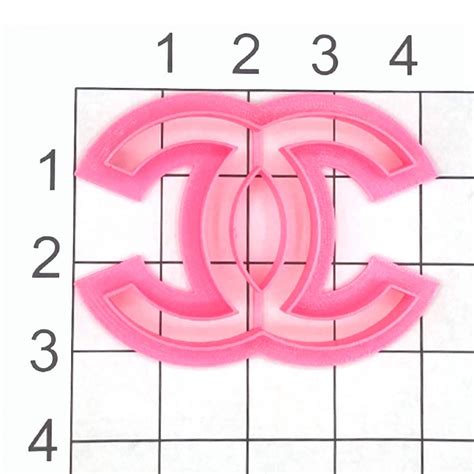 chanel logo fondant cutter